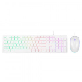 KEYBOARD/MOUSE NGS WIRED [SPRITE KIT WHITE] USB, RGB LED