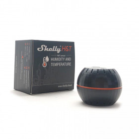 Shelly H&T Αισθητήρας Θερμοκρασίας και Υγρασίας Wi-Fi Μαύρο (ShellyH&TB)