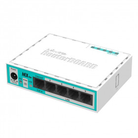 MikroTik RB750r2, hEX lite, 850MHz, 64MB, 5xEthernet, L4