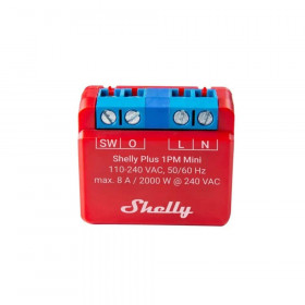 Shelly Plus 1PM Έξυπνος Διακόπτης Ρελέ Wi-Fi με Μετρητή Ισχύος 8A (Plus1PM)