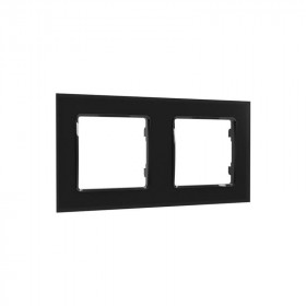 Shelly Πλαίσιο Διακόπτη 2 Θέσεων Μαύρος (Shelly-Wall-frame-2-b)