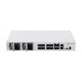 MikroTik CRS510-8XS-2XQ-IN, 650MHz, 128MB, 8x25G SFP28, 2x100G QSFP28, 1xEthernet, PoE in, Dual PSU, L5