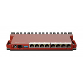 MikroTik L009UiGS-RM, Dual Core 800MHz, 512MB, 8xGigabit, 1xSFP, USB 3.0, PoE in, 1xPoE out, L5