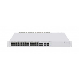 MikroTik CRS326-4C+20G+2Q+RM, 650MHz, 128MB, 1xEthernet, 20x2.5G Ethernet, 2x10G Combo Ethernet/ SFP+, 4xQSFP+ 40G, Dual PSU, L6