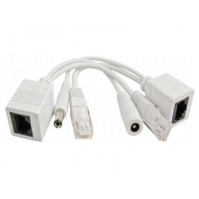 P-POE1 Ethernet Power Cable Pulsar set of adapters with RJ45 or 2.1 / 5.5 connectors