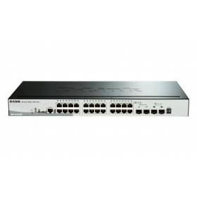DLINK Switch DGS-1510-28P, 24-Port 10/100/1000 Mbps POE, 4-port SFP