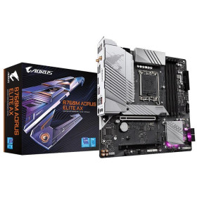 GIGABYTE MOTHERBOARD B760M AORUS ELITE AX , 1700, DDR5, MATX