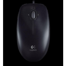 MOUSE LOGITECH M100 WIRED BLACK