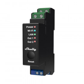 Shelly Pro 2 PM Έξυπνο Ρελέ 2 Φάσεων WiFi + Ethernet 25A (Pro2PM)