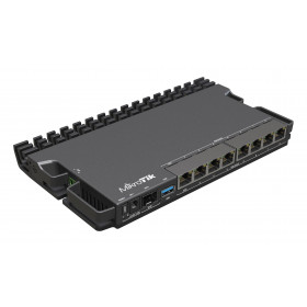MikroTik RB5009UPr+S+IN, 4x1.4GHz, 1GB, 7xGigabit, 1x2.5G, PoE-in & PoE-out on all ports, 1xSFP+, USB 3.0, L5
