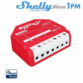 Shelly Qubino Wave 1 PM Μονό Έξυπνο Ρελέ Z-Wave με Μετρητή Ισχύος 16Α (QubinoWave1PM)