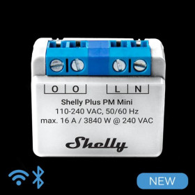 Shelly PLUS PM MINI Έξυπνος Μετρητής Κατανάλωσης Wi-Fi + Bluetooth 16A (PlusPMMini)