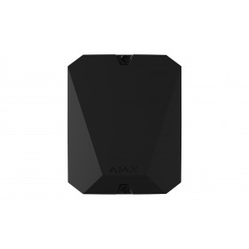 AJAX SYSTEMS - MULTI TRANSMITTER BLACK Integration Module για την σύνδεση 18 ενσύρματων περιφερειακών συσκευών/ζώνων, σε μαύρο χρώμα.