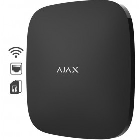 AJAX SYSTEMS - HUB PLUS BLACK Ασύρματη κεντρική μονάδα με Wifi , Dual SIM και Ethernet σε μαύρο χρώμα.