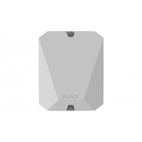AJAX SYSTEMS - MULTI TRANSMITTER WHITE Integration Module για την σύνδεση 18 ενσύρματων περιφερειακών συσκευών/ζώνων, σε λευκό χρώμα.