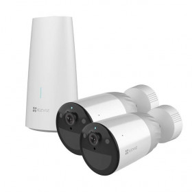 CS-BC1-B2  Smart Security kit System 2MP IP White Wi-Fi Camera 2.8mm Indoor & Outdoor with Base Ezviz